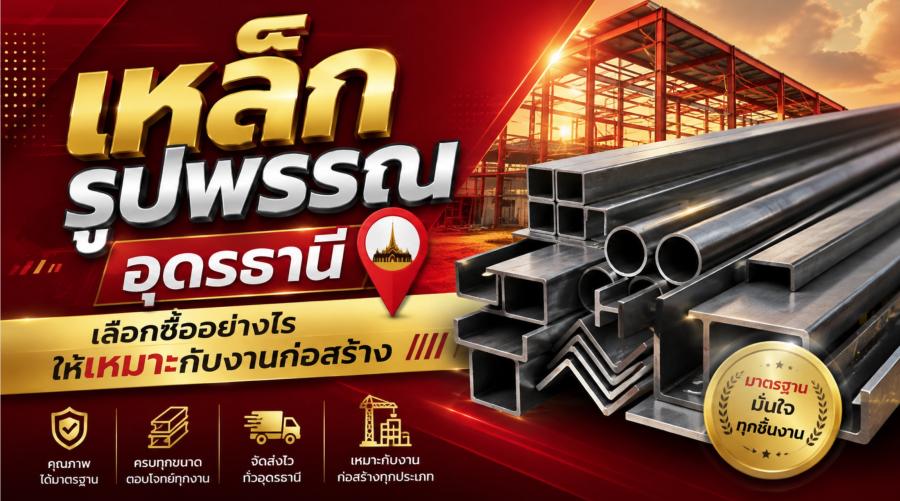 เหล็กรูปพรรณ อุดรธานี เลือกซื้ออย่างไรให้เหมาะกับงานก่อสร้าง