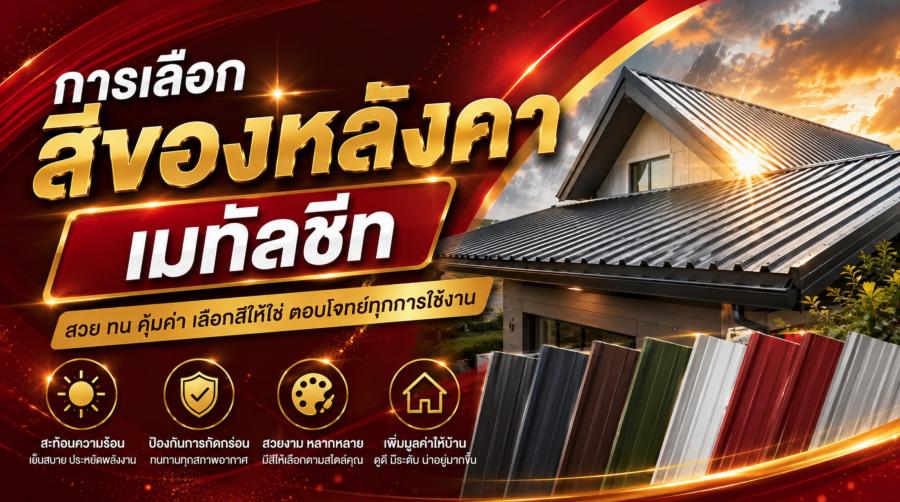 การเลือกสีของหลังคาเมทัลชีท
